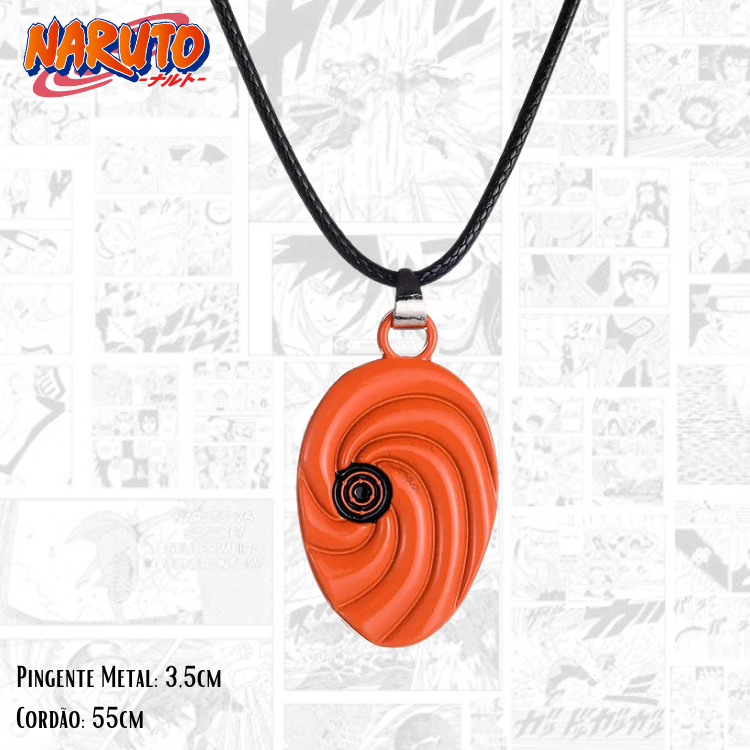 Naruto akatsuki nuvem vermelha pingente anime acessórios colar